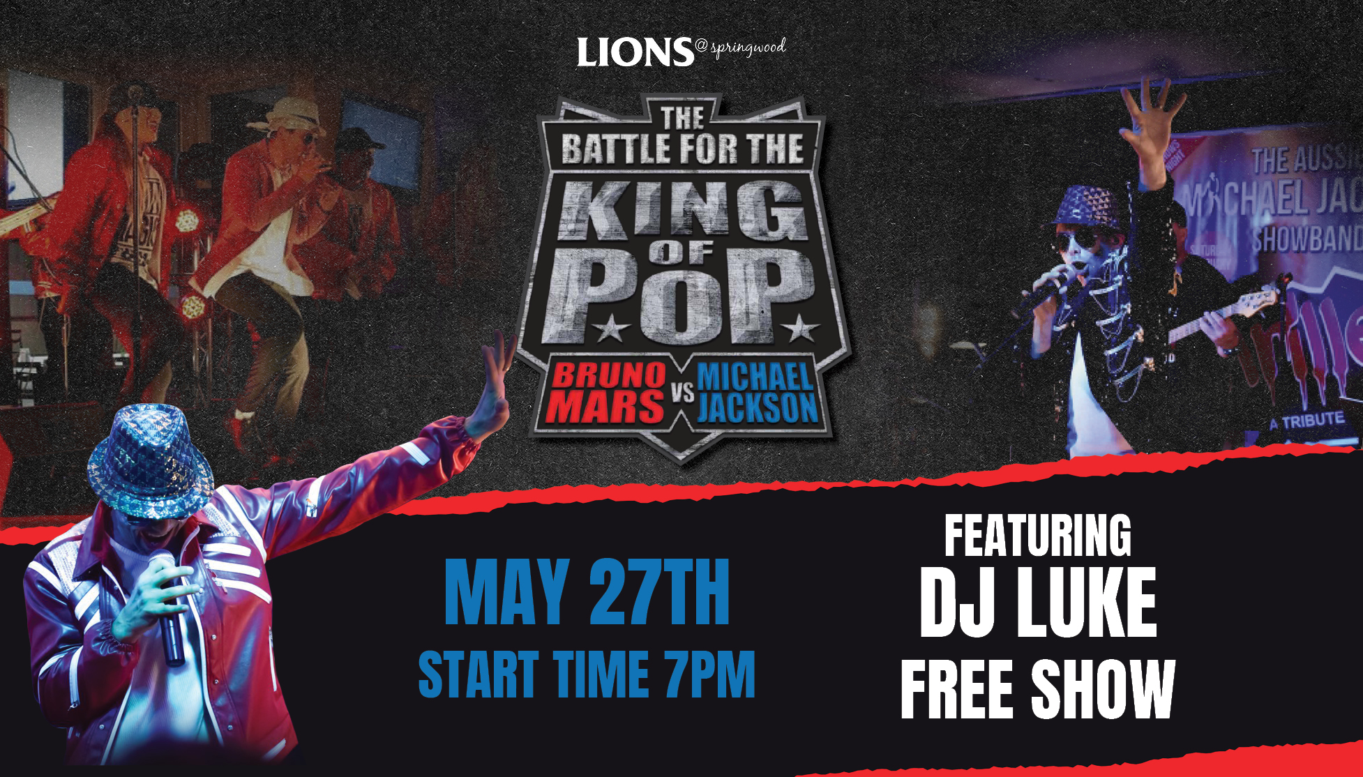 Battle of the KINGS of POP Lions Springwood